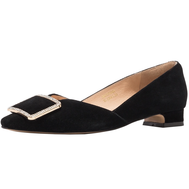 St&Sat/星期六春季新款金属装饰休闲低跟单鞋SS01111060