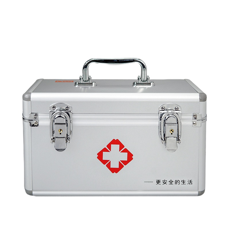 企购优品 医药箱家用家庭装医疗收纳盒家用小型大号应急药品全套便携急救箱 14寸