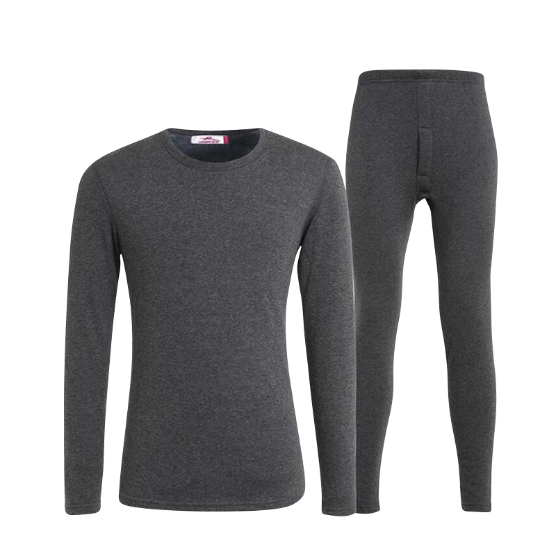 浪莎男女士保暖内衣加绒加厚护膝不倒绒情侣青年秋衣秋裤套装秋冬