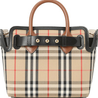 预订 BURBERRY 博柏利 The Belt 贝尔特包 经典格纹 手提 斜挎包 单肩包 8021274 金扣
