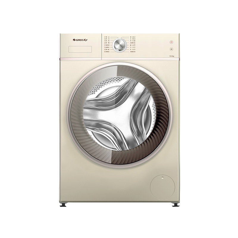 格力(GREE) 洗衣机 10公斤 纤净 全自动滚筒洗衣机家用 除螨 XQG100-B1401Da1 晨光金