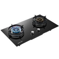 百得(BEST) Q629B 钢化玻璃燃气灶 天然气灶 家用双眼灶 大火力灶具(天然气)