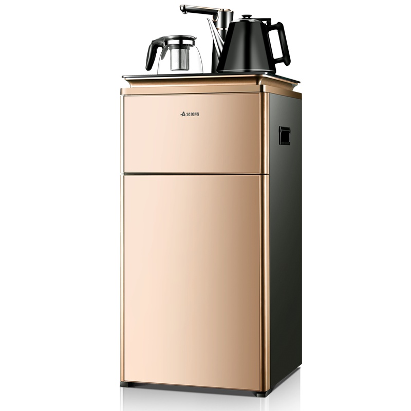 艾美特YR518茶吧机 饮水机立式冷热家用 茶吧机 智能全自动上水新款多功能下置式 办公室用