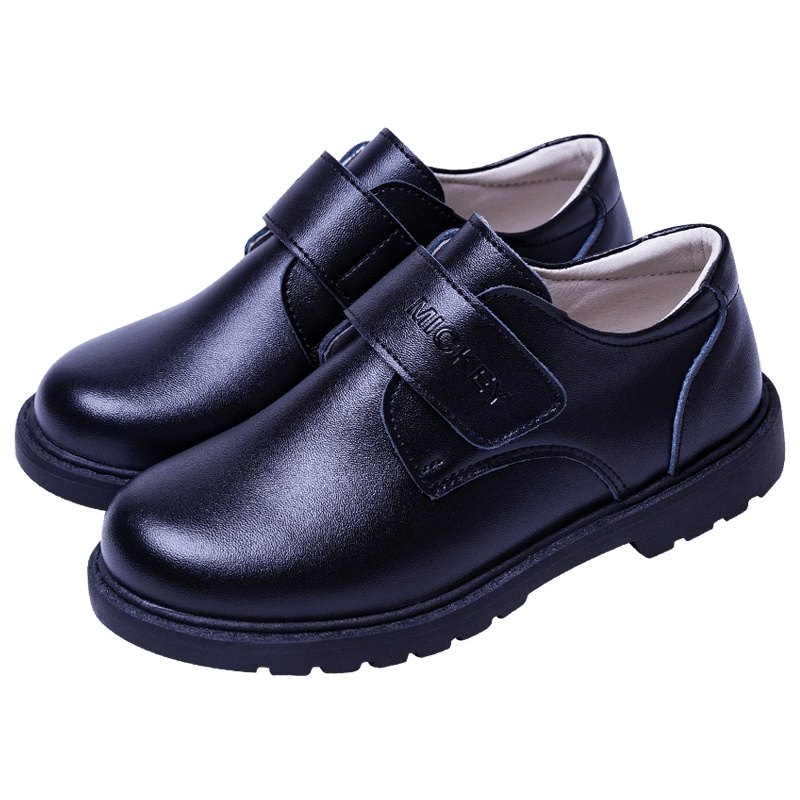 迪士尼男童童鞋学生演出黑色皮鞋