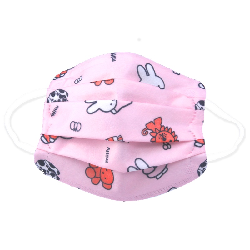 Orkan防颗粒物R7090熔喷布KN90儿童专用款幼儿园学生上学卡通防飞沫防霾细菌20只装活性印染泡泡纱口罩粉3-6岁