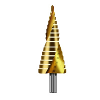 宝塔阶梯钻头 多功能打孔开孔器高速钢超硬合金塔钻钻头 螺旋HSS-4241(十五阶)4-32mm
