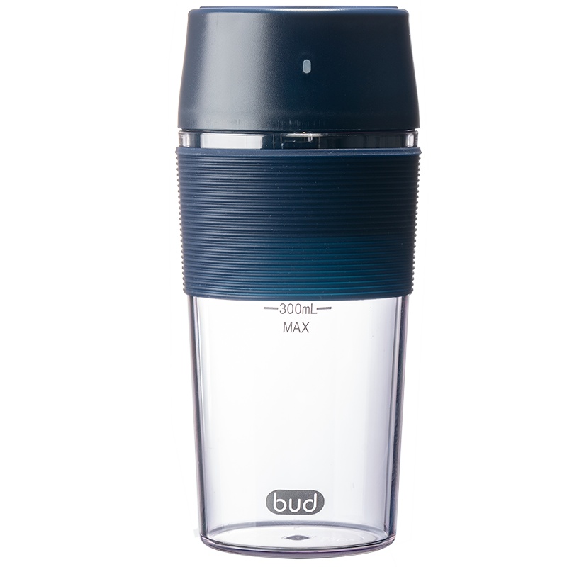 BUD 博的 便携果汁杯 充电 按键 网红榨汁机 学生宿舍 小型 迷你 榨汁料理杯 BR25E 蓝色