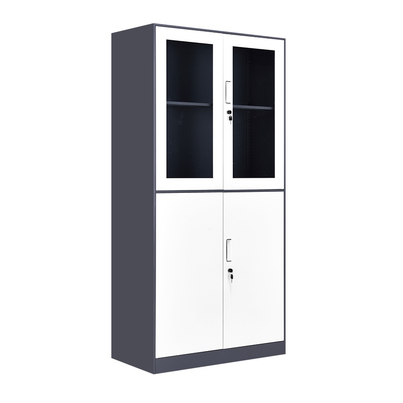 [红心家居]钢制加厚文件柜铁皮柜资料柜档案柜套色薄边加厚办公柜