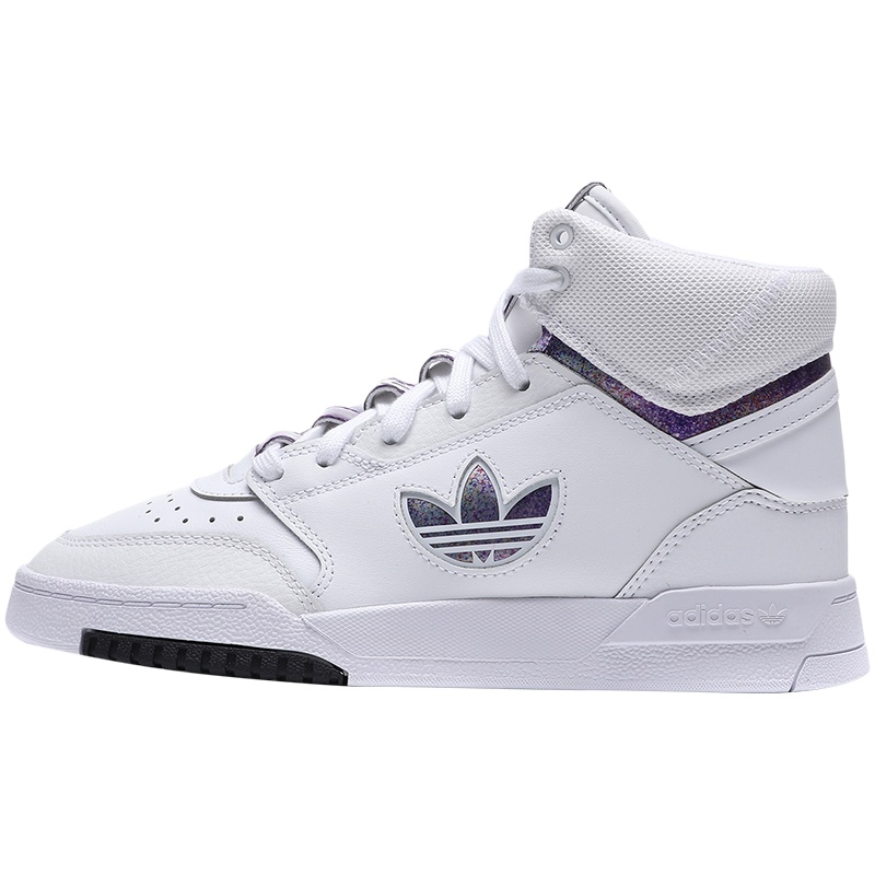 【自营】阿迪达斯三叶草女鞋板鞋小白鞋高帮运动休闲鞋FY3225