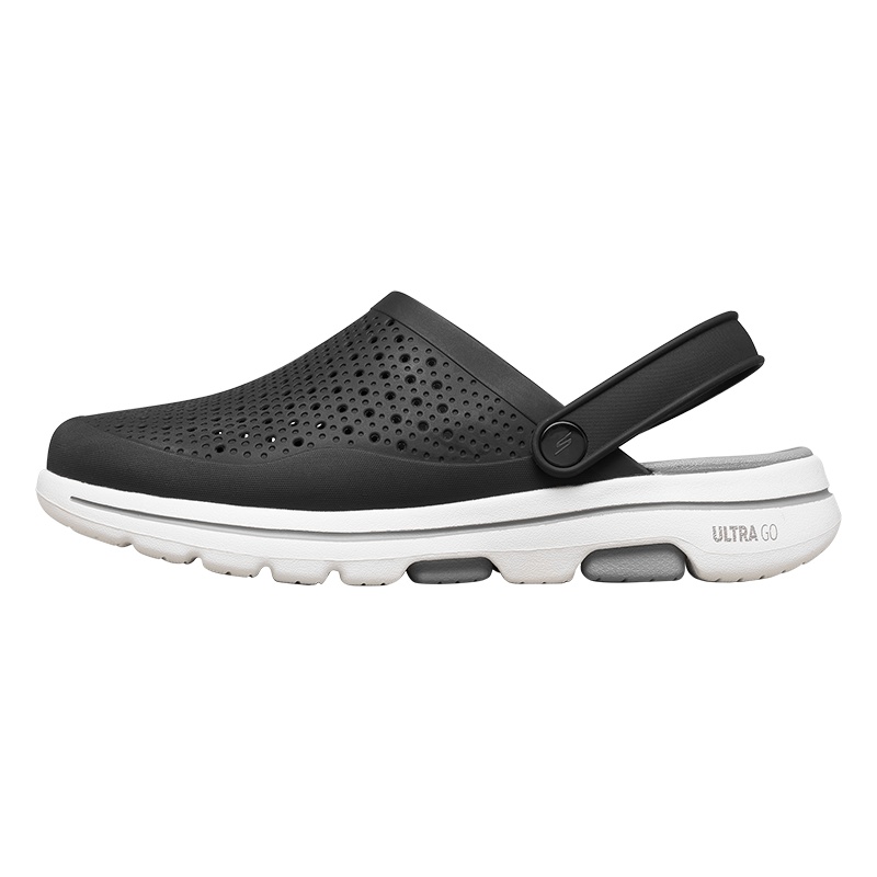 Skechers斯凯奇GOWALK男子镂空透气包头凉拖鞋休闲洞洞鞋243002