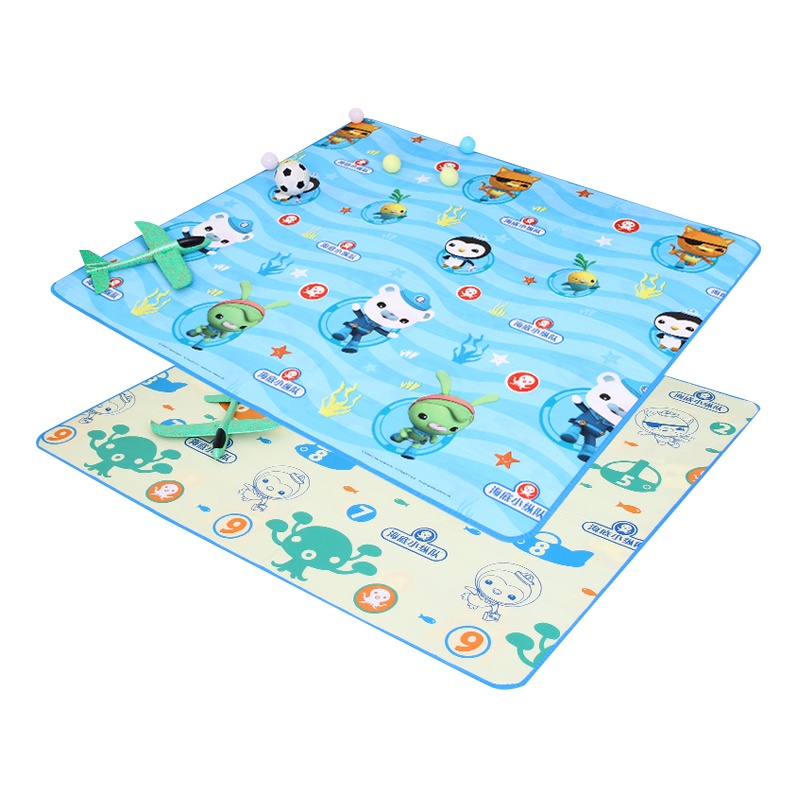海底小纵队卡通宝宝爬行垫婴儿爬爬垫泡沫垫儿童地垫地毯男孩女孩玩具客厅家用EPE潜水款180*200*0.5