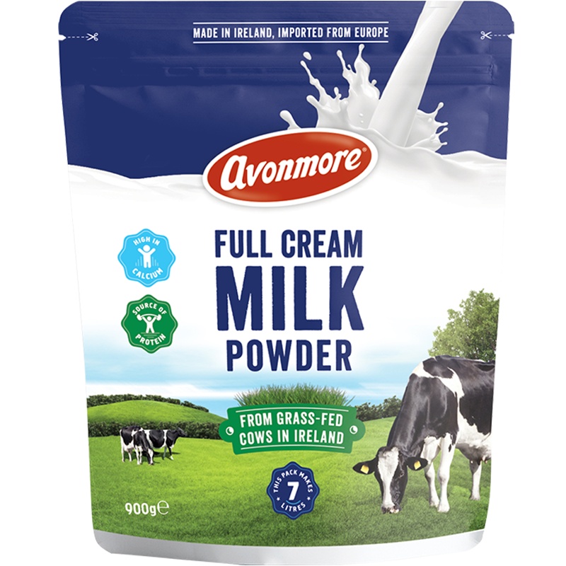 爱尔兰原装进口 艾恩摩尔全脂高钙乳粉(调制乳粉)900g 学生成人早餐奶粉