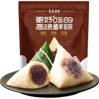 真真老老红袍豆沙粽100g*2*3袋