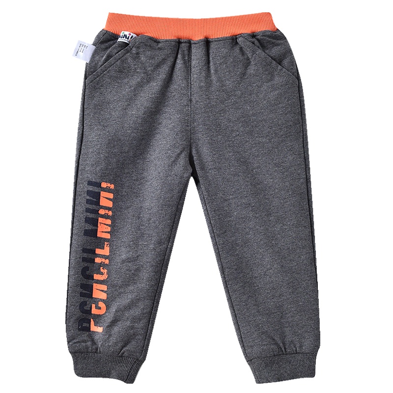 铅笔俱乐部童装2019冬季新款男童棉裤小童针织加厚加棉儿童保暖长裤