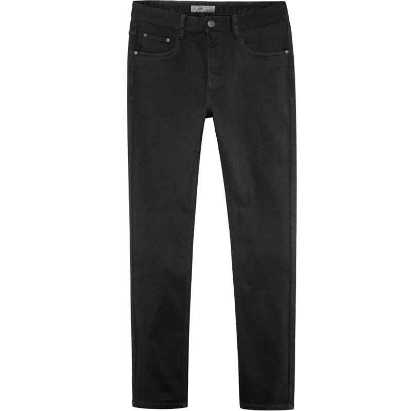 黑鲸简约易搭牛仔裤秋季男装基础修身牛仔长裤男CKNAJ38035A