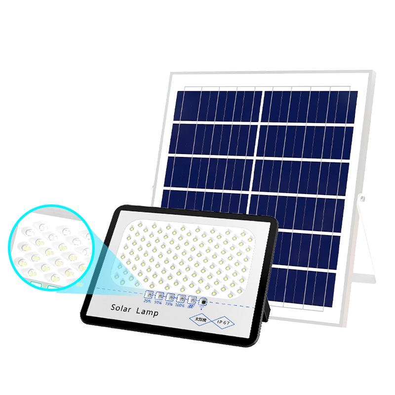 太阳能灯户外庭院灯LED投光灯家用室内外防水新农村照明超亮路灯