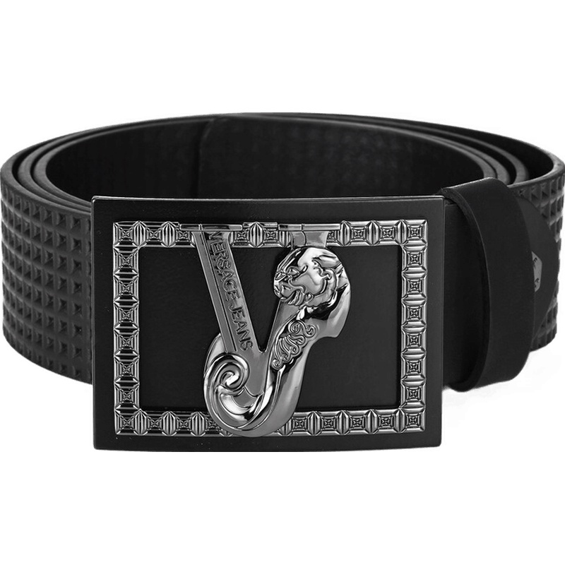 Versace JEANS 范思哲 男士皮革板扣式皮带腰带 D8YTBF02 70938
