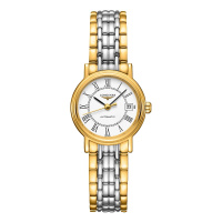 浪琴(Longines)瑰丽系列 间金钢带罗马刻度 时尚 休闲女士手表 商务 正装 机械女表
