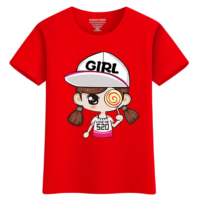 大童t恤女童12-15岁男短袖纯棉粉红小猫咪2019新款韩版潮半袖夏装