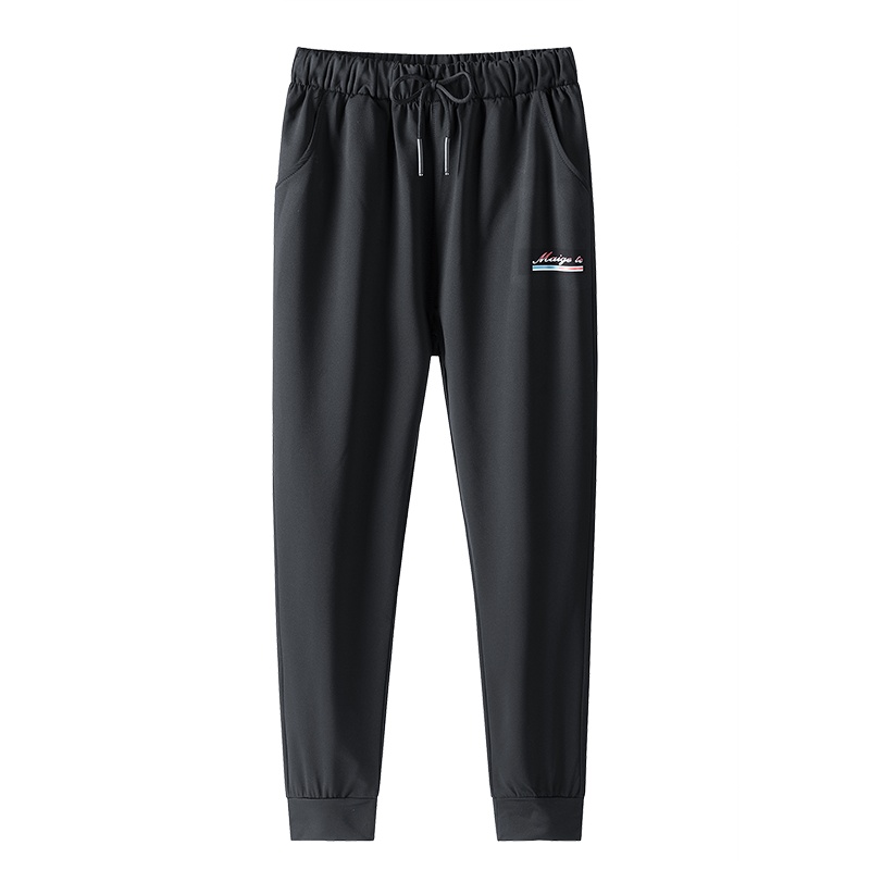 俞兆林(YUZHAOLIN)春秋季男士休闲大码运动裤青少年学生男印花港风运动裤