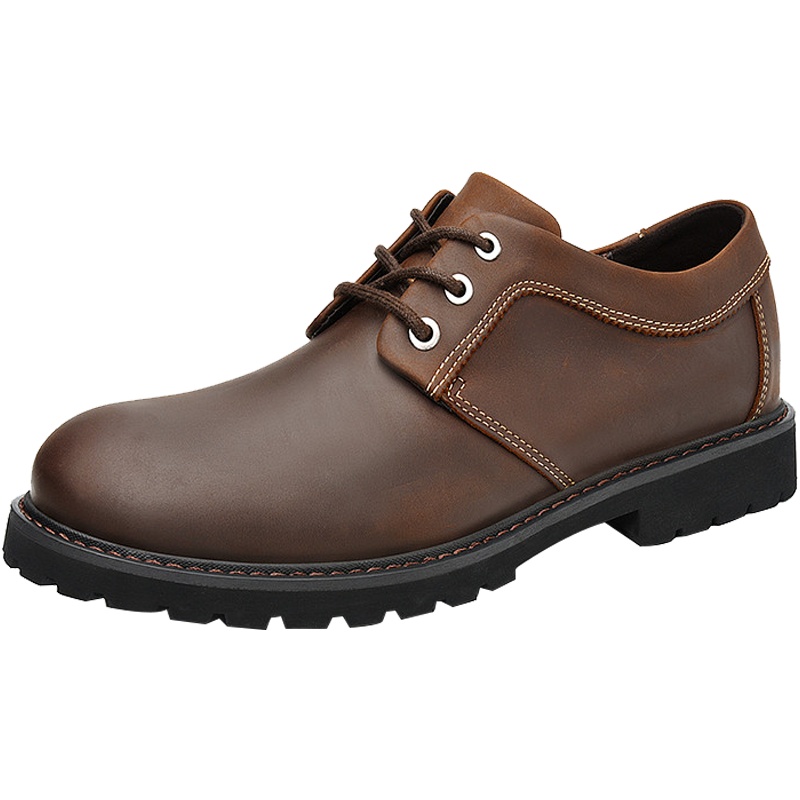 Rock Fairwhale洛克华菲英伦大头皮鞋男韩版潮流百搭商务正装休闲鞋真皮青年男鞋