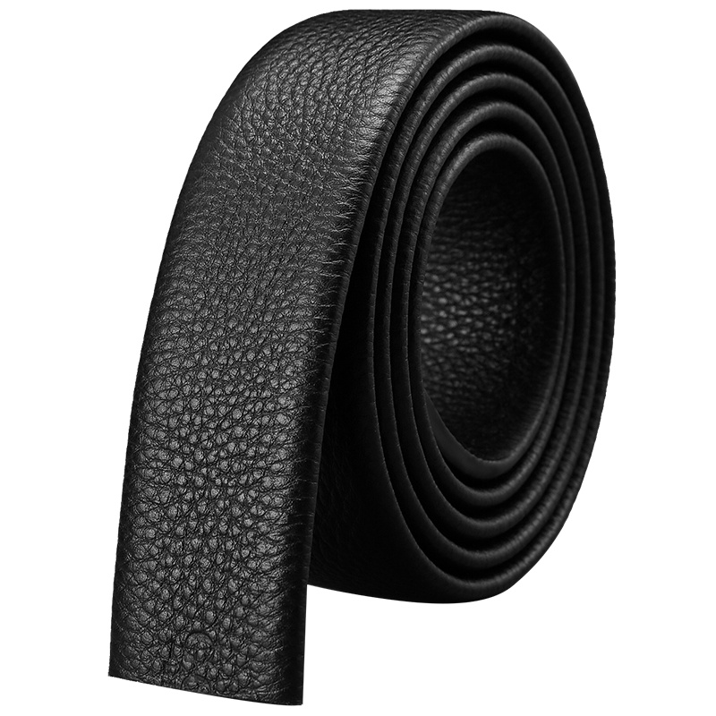 高尔夫(GOLF)皮带男士无头双面头层牛皮皮带条自动扣腰带整张牛皮对折皮带身无扣牛皮带身不带头时尚百搭