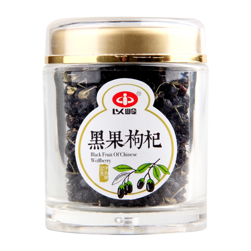 以岭 黑果枸杞 代用茶 50g/罐 花草茶养生茶饮 青海黑枸杞 富含花青素 罐装 可泡水泡茶 泡酒