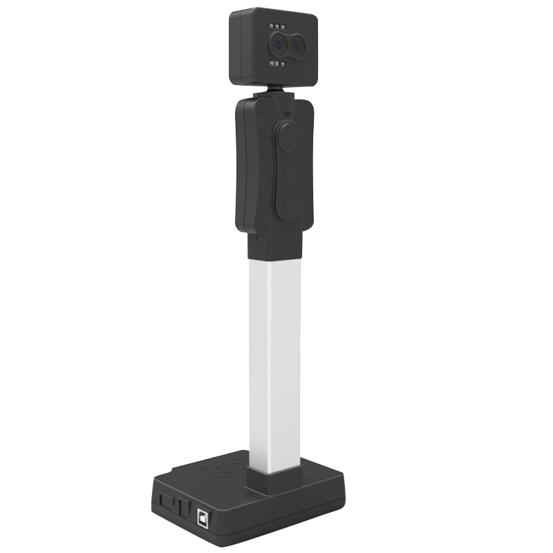 哲林ZL-SK808高拍仪 双目活体识别200万像高清摄像头1秒快速拍摄扫描仪含录像功能 内置指纹模块 一键PDF 黑色