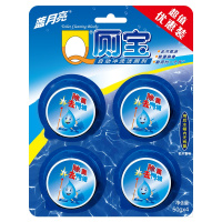 蓝月亮 洁厕宝 Q厕宝50g*4块松木清香 自动洁厕除菌辟臭厕盆持久光亮适用于马桶水箱冲水蹲厕