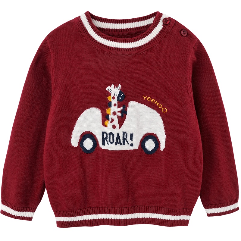 英氏宝宝毛衣男1-3岁男童打底针织衫秋装春秋10792228