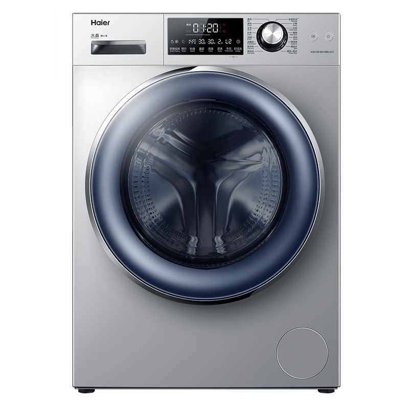 海尔(Haier)10公斤 大容量 直驱变频 全自动家用滚筒洗衣机 纤薄 智能物联 XQG100-BD1466LSU1