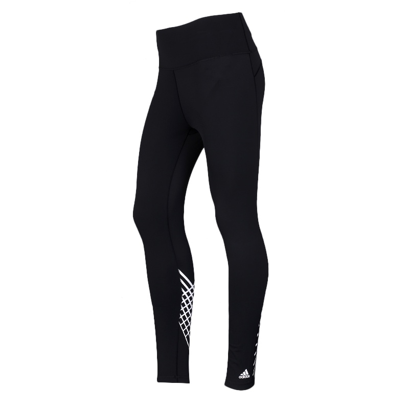 阿迪达斯2020春女子新款训练健身瑜伽运动休闲纯色紧身裤 FJ7185