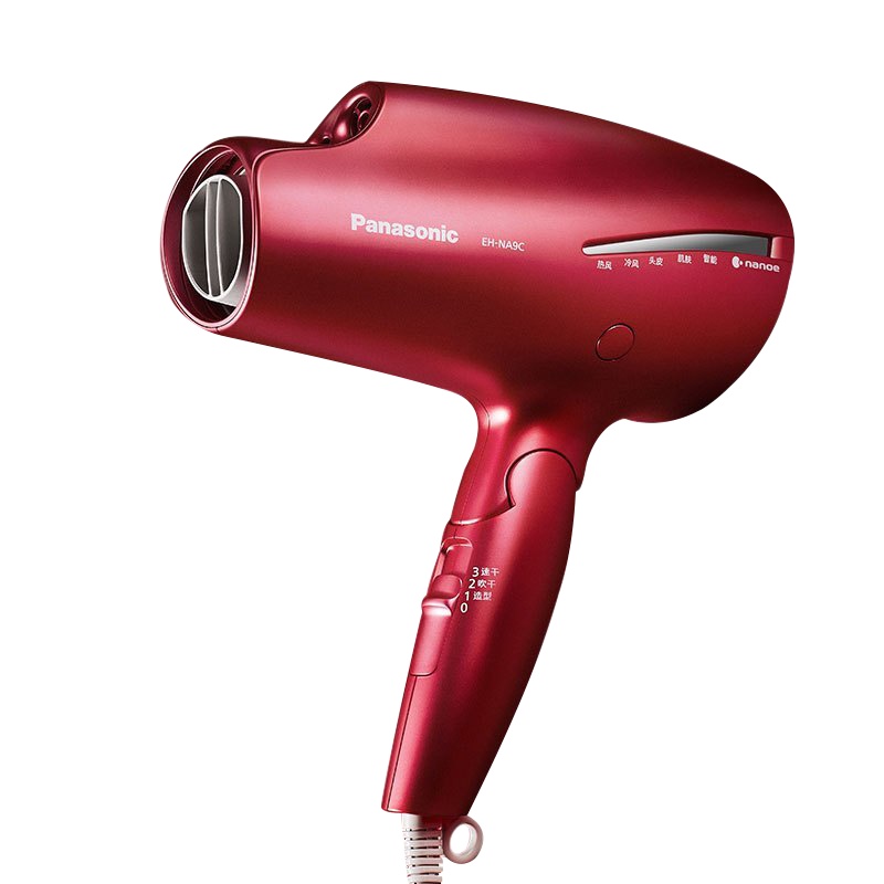 松下(Panasonic)电吹风机 家用 大功率 纳诺怡护发 双倍矿物质负离子 肌肤模式 EH-NA9C 蔡徐坤同款