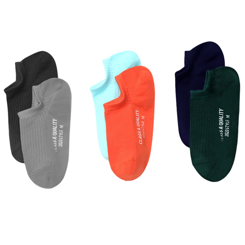 南极人(NanJiren)5双装男士袜子抑菌短袜秋冬纯色棉质潮牌低帮船袜透气吸汗棉袜