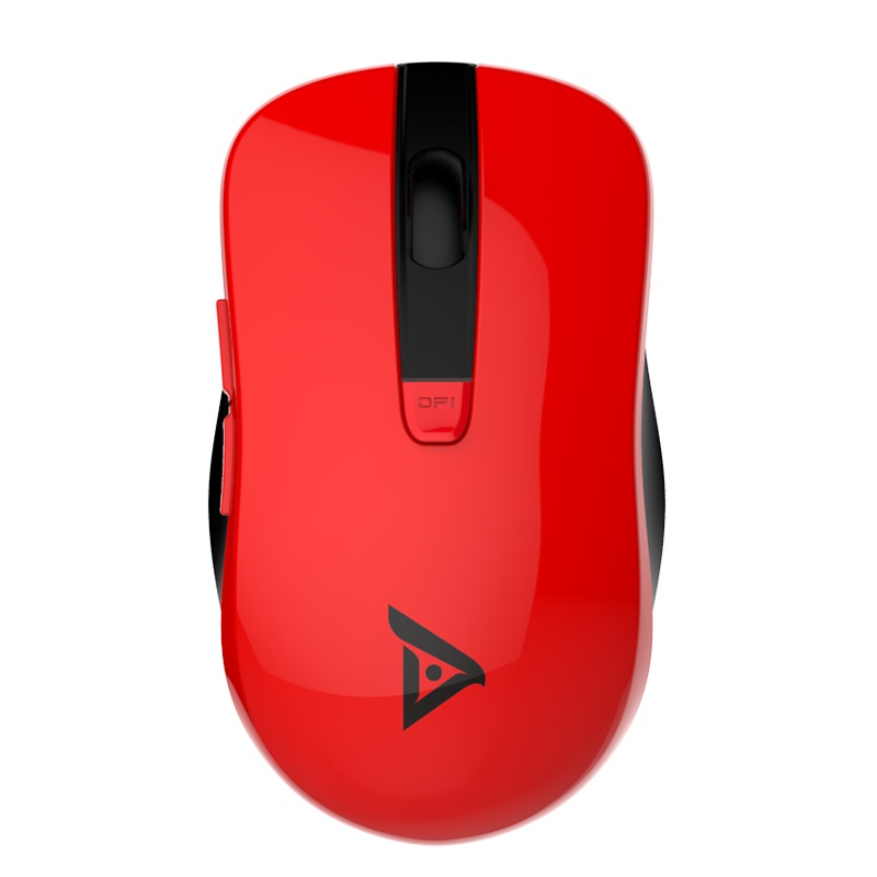 钛度TWG100 无线鼠标 舒适曲线 蓝牙鼠标 办公鼠标 左手适用型（红色）