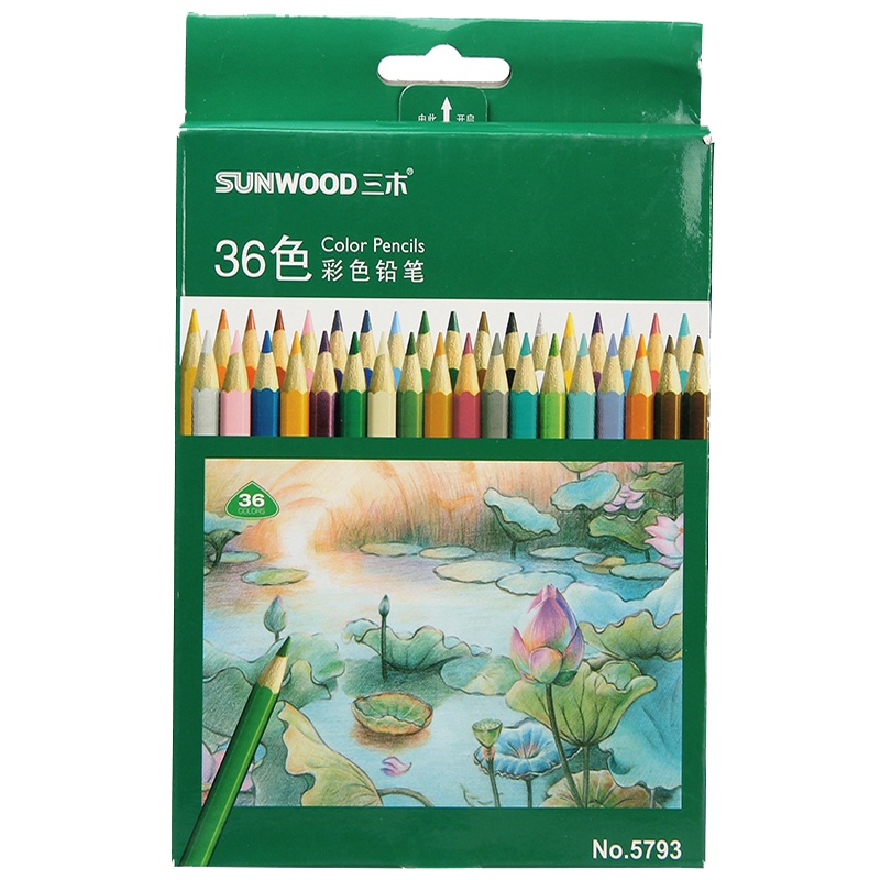 三木(SUNWOOD)5793 彩色铅笔 36色涂鸦笔 填色笔 秘密花园填色笔