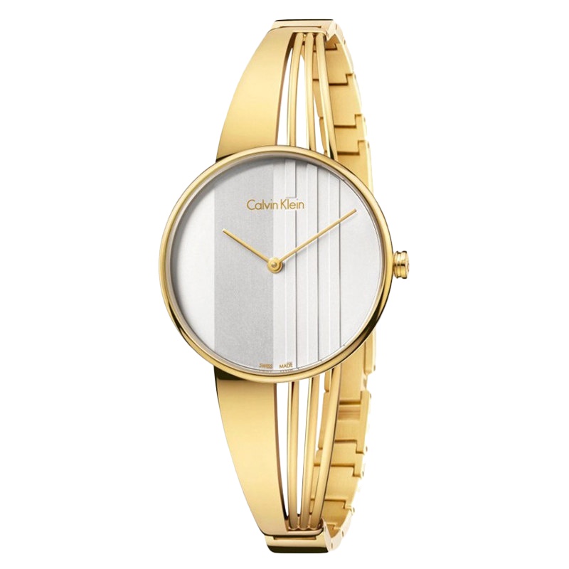 卡文克莱ck手表石英女表手镯钢带表 K6S2N516