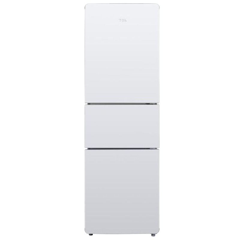 TCL 201升三门冰箱 三门四温区中门软冷冻 节能静音租房宿舍小户型冰箱 家用保鲜电冰箱 BCD-201TF1