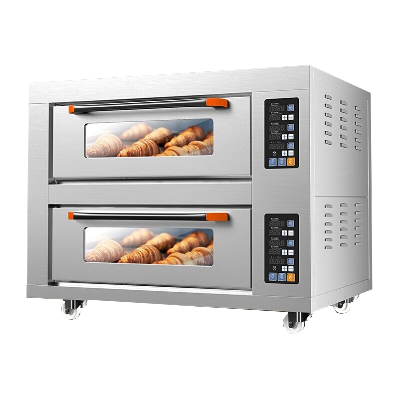 乐创(lecon)商用电烤箱 二层二盘披萨蛋糕烘焙电热烤箱 LC-J-KX202