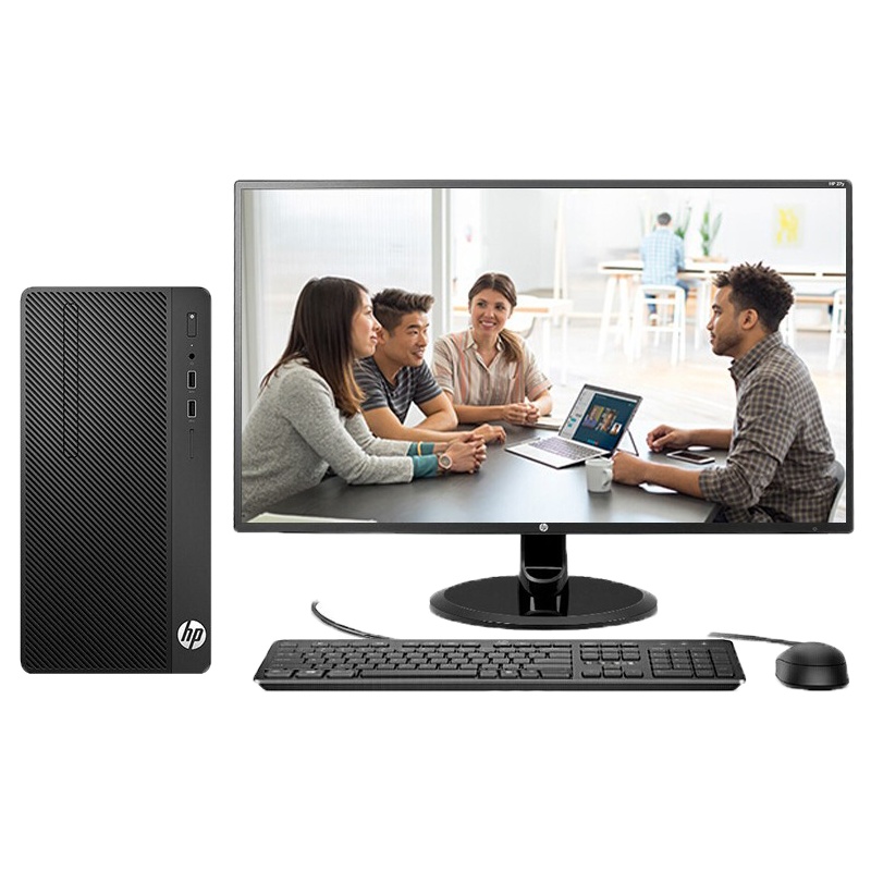 HP 商用台式机 288G4 (I5-9500 8g+256固态 2G显卡 win10 23.8寸屏)