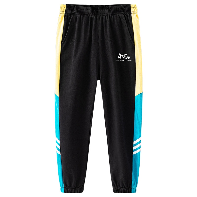 [直营]木林森(MULINSEN)男童加绒裤子儿童加厚棉裤冬季运动裤中大童冬装新款长裤户外休闲裤