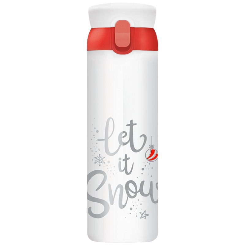 乐扣乐扣 LOCK&LOCK 新年憧憬弹跳316不锈钢保温男女学生随手杯商务便携红色保温杯