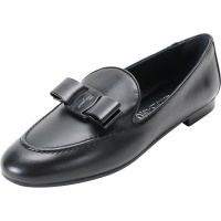 Salvatore Ferragamo 菲拉格慕 女士羊皮VARA蝴蝶结莫卡辛鞋单鞋平底鞋 0724677
