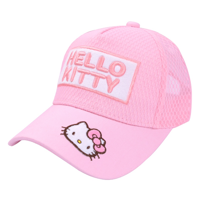 HelloKitty太阳帽小孩网眼棒球帽凯蒂猫儿童宝宝遮阳帽