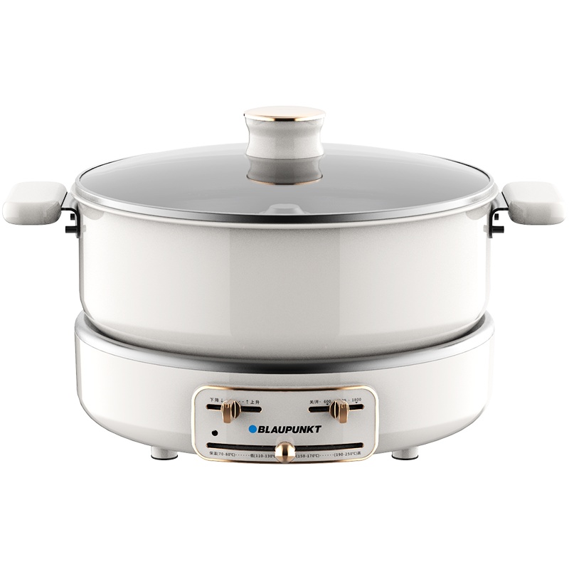 蓝宝(Blaupunkt)升降电火锅多功能料理锅BP-H1(白色配煎烤盘)