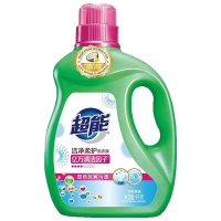超能洁净柔护洗衣液1kg*1瓶 2斤 机洗洗衣液
