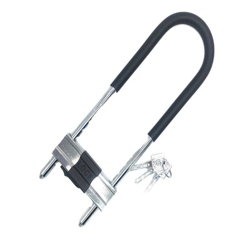 敏胤玻璃门锁加长U型锁 门锁