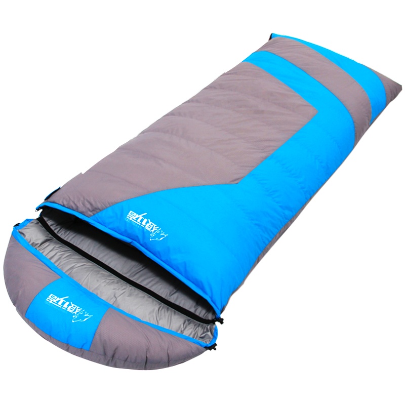 狼行者LXZ-2021 成人保暖冬季睡袋G1000克重 可拼接露营信封羽绒睡袋 户外加厚睡袋1.8kg