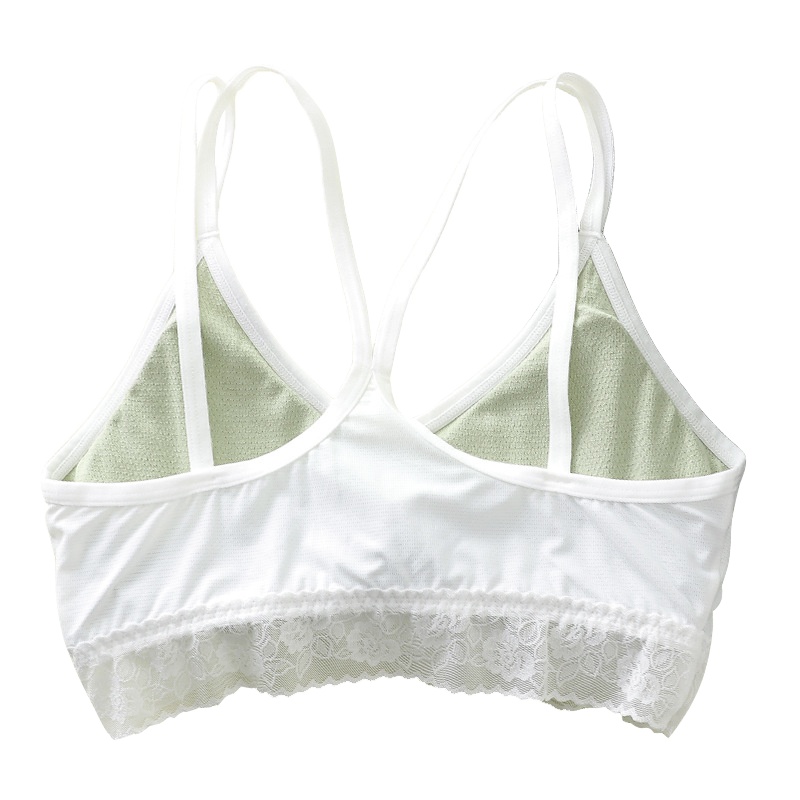 (两条装）交叉美背裹胸无缝裸氨内衣抹胸百搭少女瑜伽运动文胸抹胸