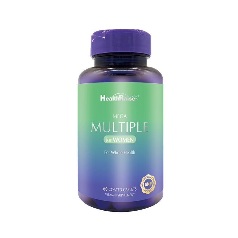 [改善睡眠 养颜美容]Health Raise女性复合维生素片 补充维生素C和E提高免疫缓解疲劳 美国进口60片/瓶